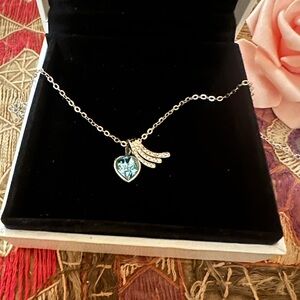 Elegant Silver Heart Pendant Necklace
